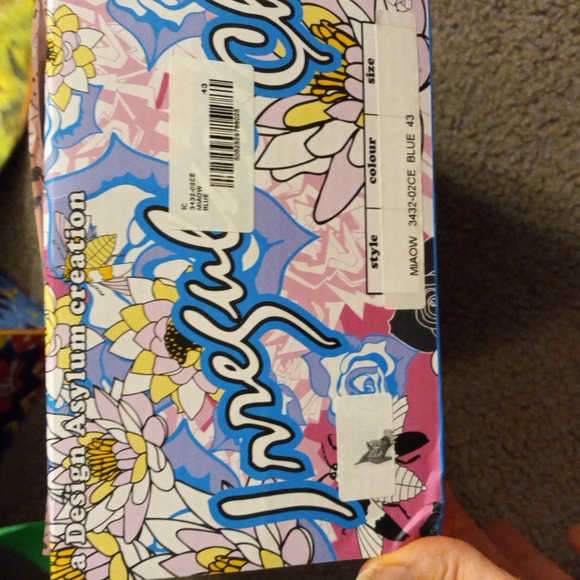 Beautiful Blue Miaow Irregular Choice Booties, size 43, size 11 - Picture 11 of 12